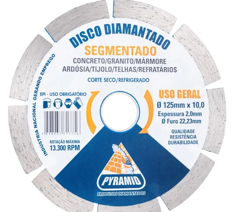 Cortadora de Parede – Disco Diamantado Segmentado 125MM