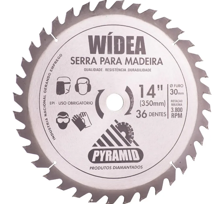 Serra de Bancada – Disco de Serra Wídea 350mm com 36 Dentes