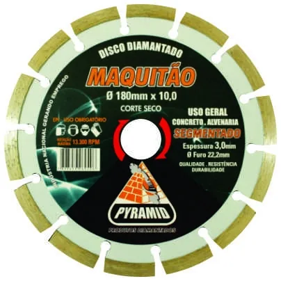 Serra Marmore 7′ (Makitão) – Disco Diamantado Segmentado 180mm